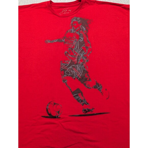 Kyle Beckerman Real Salt Lake #5 shirt Men's XXL Platinum By Alstyle - Picture 2 of 9